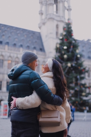 Árbol Navideño en Grand Place Bruselas